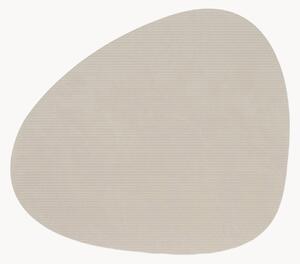 Set di 2 tovagliette americane asimmetriche in pelle Corduroy