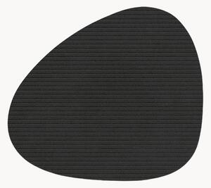 Set di 2 sottobicchieri asimmetrici in pelle Corduroy