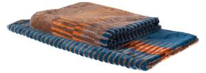 Asciugamano Con Ospite In Acrilico Dralon Victory Boulevard 40X60+60X100 Carrara Moderno Blu Caleffi