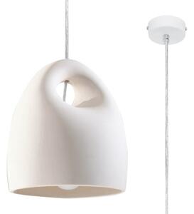 Lampada a Sospensione BUKANO E27 in Ceramica Bianca
