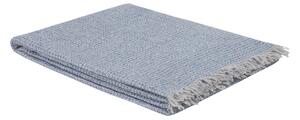 Telo Arredo Copridivano In Plaid Grandecor In Tinto In Filo Armonia 130x170 Bellora Moderno Blu Caleffi