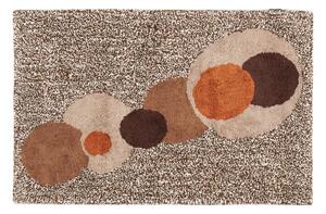 Tappeto D'arredo In Cotone Bolle 50x80 Carrara Moderno Brown Caleffi