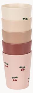 Set di 5 bicchieri per bambini Cherry