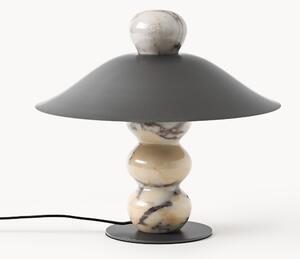 Lampada da tavolo in marmo Calacatta Viola Elaia, varie misure