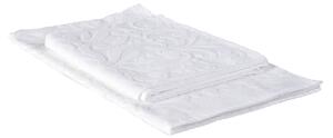 Asciugamano Con Ospite In Acrilico Dralon Venezia 40X60+60X100 Carrara Moderno Bianco Caleffi
