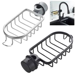 Porta spugna per rubinetto da cucina, portaoggetti per rubinetto da doccia