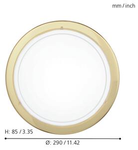 EGLO 83157 - Plafoniera PLANET1 1xE27/60W