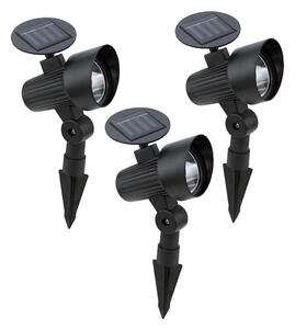 Eglo 48504 - set da 3 lampade solari a LED GIONATA LED/200 mAh IP44 nero