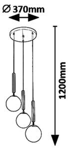 Rabalux 5352 - Lampadario a sospensione con filo DIVINA 3xE14/9W/230V