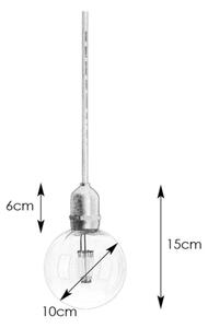 Markslöjd 107989- lampada a sospensione LED da esterno GARDEN24 LED/2,86W/24V IP44 nero/trasparente