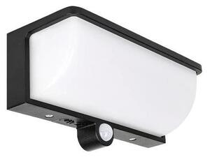 Lampada da parete solare a LED con sensore LED/3W/3,7V IP54 1500 mAh nera