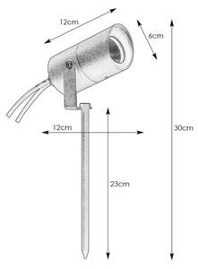 Markslöjd 108484 - Lampada da esterno LED GARDEN24 LED/6W/24V 30 cm IP44 nera