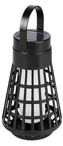 Lampada solare LED con sensore 2 in 1 LED/1W/3,7V IP54 300 mAh nera