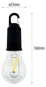 Lampada a sospensione ricaricabile da esterno dimmerabile LED/3W/5V 400 mAh IP44