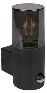 Applique da esterno con sensore 1xE27/40W/230V IP44 nero/fumé