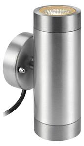 Markslöjd 108170 - Applique LED da esterno GARDEN24 2xLED/3W/24V IP44 cromo satinato