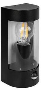 Lampada da parete esterna con sensore 1xE27/15W/230V IP44 nera