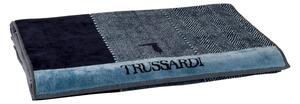 Telo Bagno In Acrilico Dralon New-tweed 95X150 Trussardi Geometrico Blu Caleffi