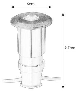 Markslöjd 107285 - Lampada da incasso per esterni a LED GARDEN24 LED/3W/24V IP44 nera