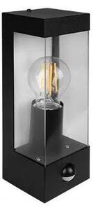 Lampada da parete per esterni con sensore 1xE27/15W/230V IP44, nera