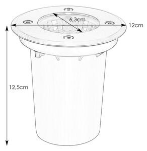 Markslöjd 108536 - Faretto da incasso per esterni LED GARDEN24 LED/6,2W/24V IP44, finitura cromata