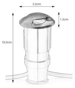 Markslöjd 107289 - Lampada LED da incasso per esterni GARDEN24 LED/0,8W/24V IP44 nero