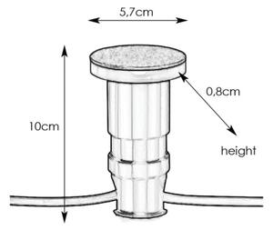 Markslöjd 106935 - Lampada da incasso LED per esterni GARDEN24 LED/3W/24V IP44 nero
