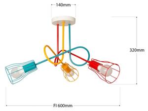 Lampadario a plafone OXFORD 3xE27/15W/230V