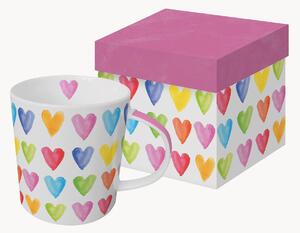 Tazza in new bone china Aquarell Hearts