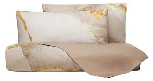 Copripiumino Con Federe MATRIMONIALE - 255X255 2 FEDERE50X80 Shibui BEIGE Percalle Caleffi