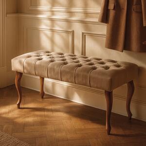 Panca trapuntata CHESTERFIELD LATTE
