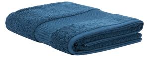 Telo Bagno In Acrilico Dralon Fiocco 100x150 Bellora Continuat. Tinta Unita Blu Caleffi