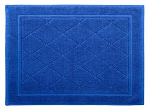 Tappeto Bagno In Cotone Minorca CM. 45X60 Spugnissima Tinta Unita Blu Caleffi