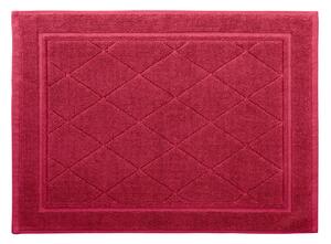 Tappeto Bagno In Cotone Minorca CM. 45X60 Spugnissima Tinta Unita Bordeaux Caleffi