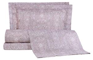 Completo Copripiumino In Percalle Royal Paisley Piazza E Mezza - 200X255 125X205 + 1 Federa 50X80 Emporium Moderno Rosa Caleffi