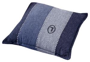 Cuscino D'arredo In Tinto In Filo New-tweed-trussardi 40x40 Trussardi Geometrico Blu Caleffi