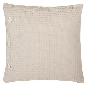 Cuscino D'arredo In Nido D'ape Stone 45x45 Bellora Continuat. Tinta Unita Sabbia Caleffi