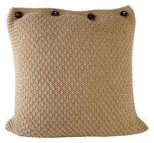 Cuscino D'arredo In Maglia Fantasy-stitch 50x50 Trussardi Geometrico Sabbia Caleffi
