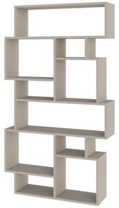 Libreria 168x96x25 cm Design Moderno Scaffale 8 Ripiani in MDF Sabbia