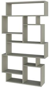 Libreria Design Moderna 168x96x25 cm Scaffale 8 Ripiani in MDF Verde