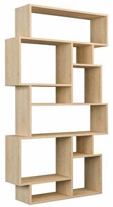 Libreria Moderna 168x96x25 cm Scaffale 8 Ripiani in MDF Quercia