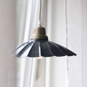 PR Home Lampada a sospensione Ester, blu, Ø 24 cm, con spina, E27 Ester, Blu, Soggiorno / Sala da pranzo, Metallo, Vintage