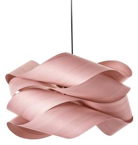 LZF LAMPS Lampada a sospensione Link, dimmerabile, Violetto / Fucsia / Rosa, Soggiorno / Sala da pranzo, Legno, Design, Lampada a sospensione