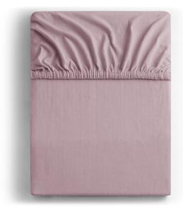 Lenzuolo con angoli rosa polveroso in jersey 90x200 cm Amber – Restilo