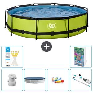 Piscina gonfiabile rettangolare - 360x76 cm - Set da 5 pezzi - Modello S269