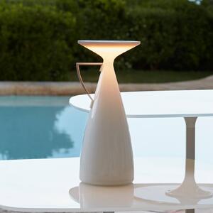 Kartell Lampada da tavolo a LED Camomille, dimmerabile, Bianco / Opale, Soggiorno / Sala da pranzo, Plastica, Design, Lampada da tavolo LED