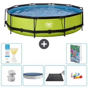 Piscina gonfiabile rettangolare - 360x76 cm - Set da 5 pezzi - Modello S211