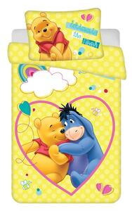 Set copripiumino e federa da bambini giallo in cotone per culla 135x100 cm WTP "Smile" – Jerry Fabrics