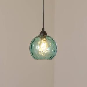 Lampada a sospensione in vetro Benek Opviq, dimmerabile, Blu, Soggiorno / Sala da pranzo, Vetro, Giovanile, Lampada a sospensione