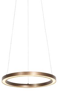 Lampada a sospensione in bronzo 40 cm con LED dimmerabile a 3 step - Girello